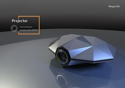 钻石切面投影仪 科技与美学的工业艺术品